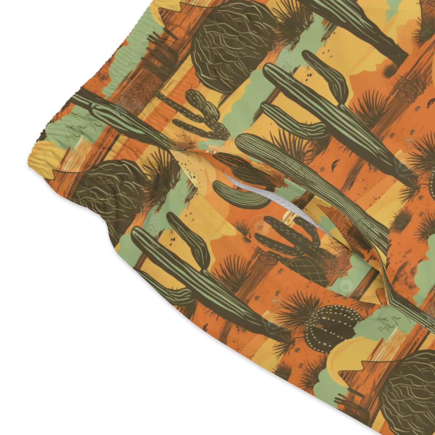 Cactus Sunset Swim Trunks
