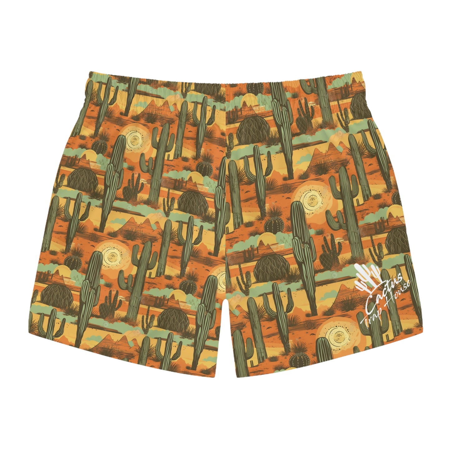 Cactus Sunset Swim Trunks